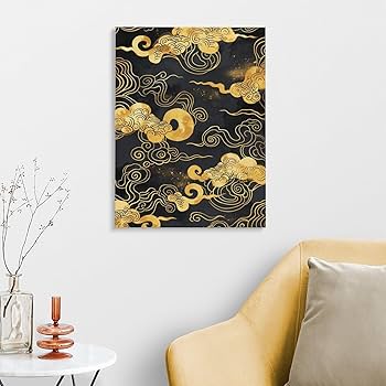 Amazon | 中国の縁起の良い雲の図 数字キットによる絵画 数字
